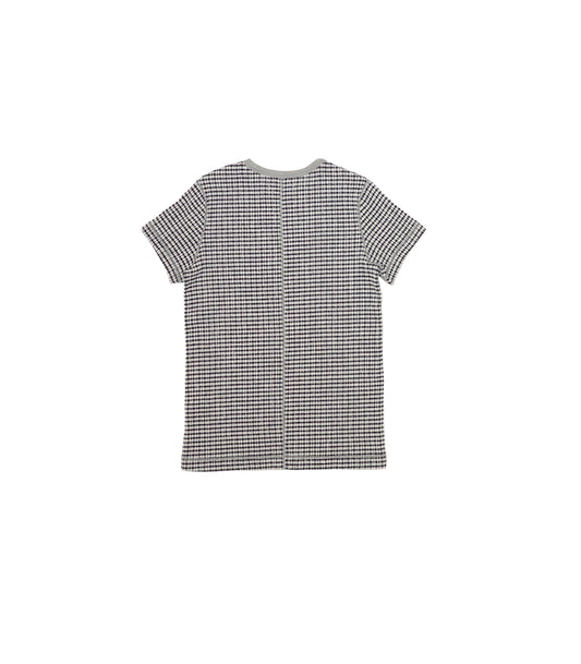 【 Coming Soon 】COMPACT TEE - BLACK GINGHAM - TANAKA