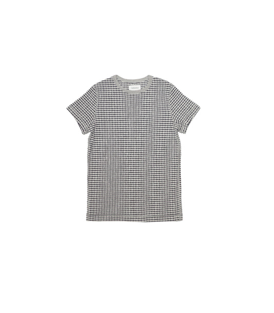 【 Coming Soon 】COMPACT TEE - BLACK GINGHAM - TANAKA