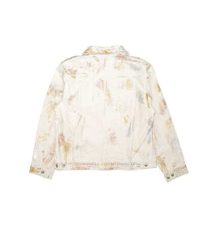 NEW CLASSIC JEAN JACKET - WHITE BUTTERFLY - TANAKA