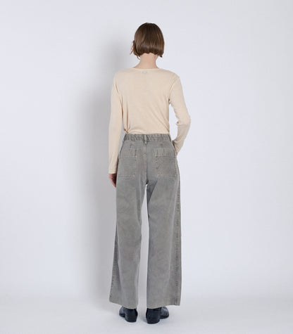 WORK JEAN TROUSERS - FOGGY GREEN - TANAKA