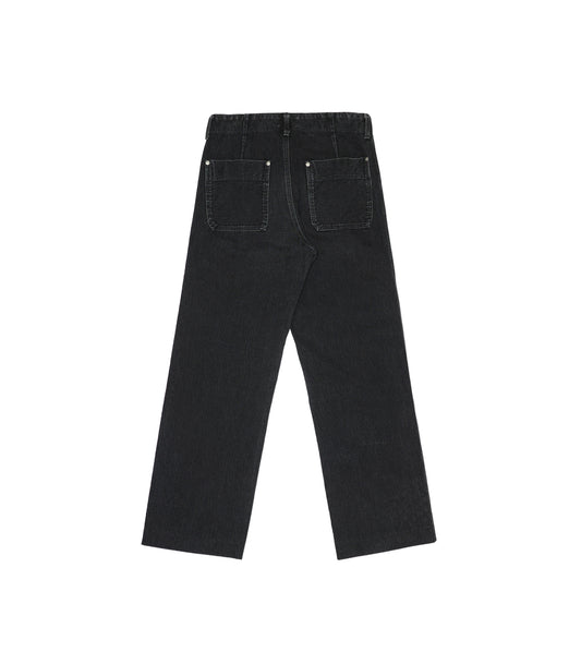 WORK JEAN TROUSERS - BLACK - TANAKA
