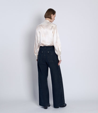 WORK JEAN TROUSERS - BLACK - TANAKA