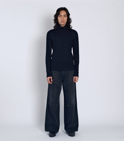 WORK JEAN TROUSERS - BLACK - TANAKA