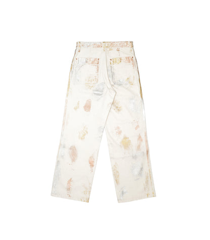 WORK JEAN TROUSERS - WHITE BUTTERFLY - TANAKA