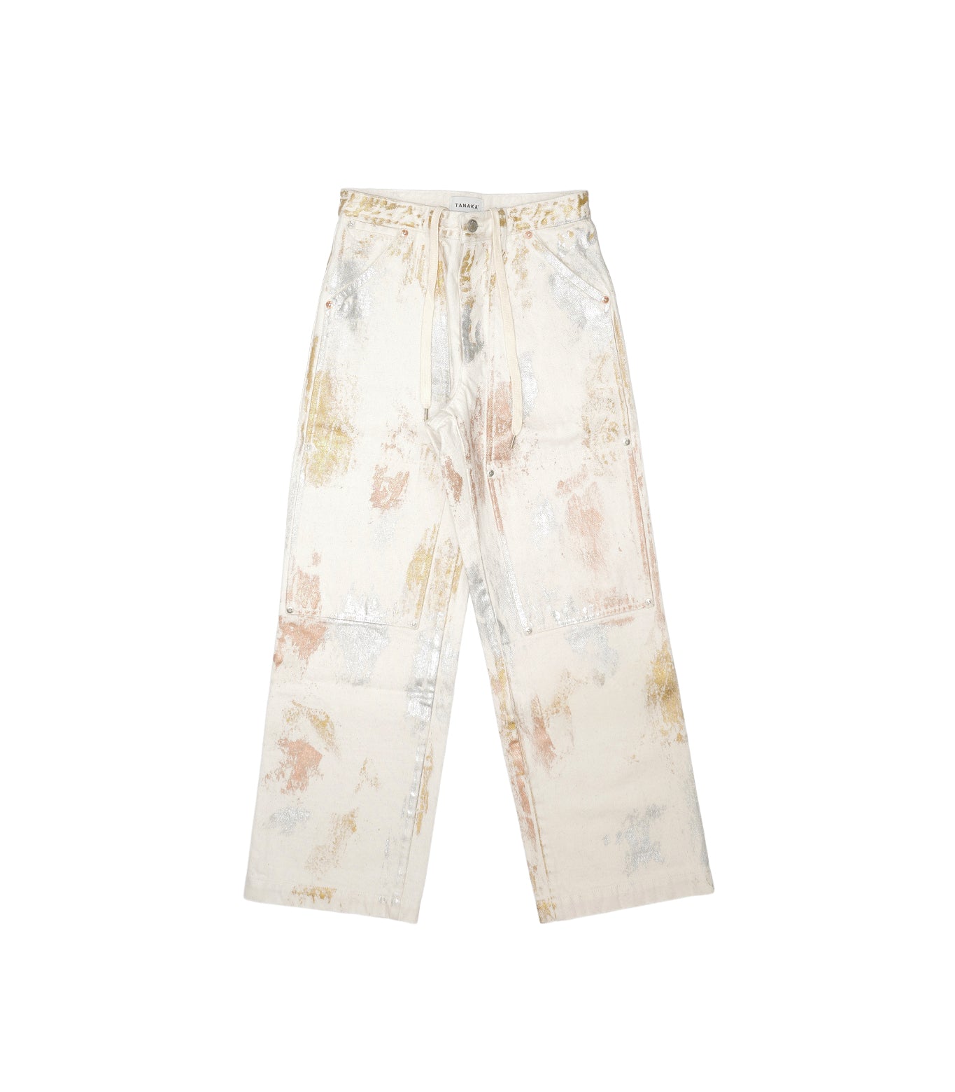 WORK JEAN TROUSERS - WHITE BUTTERFLY - TANAKA