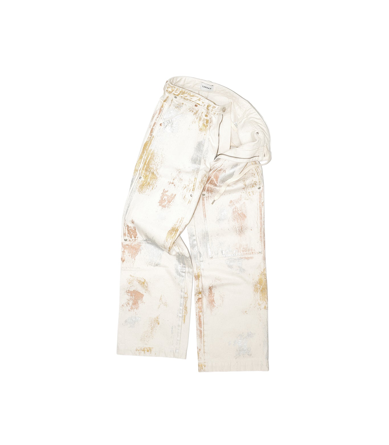 WORK JEAN TROUSERS - WHITE BUTTERFLY - TANAKA