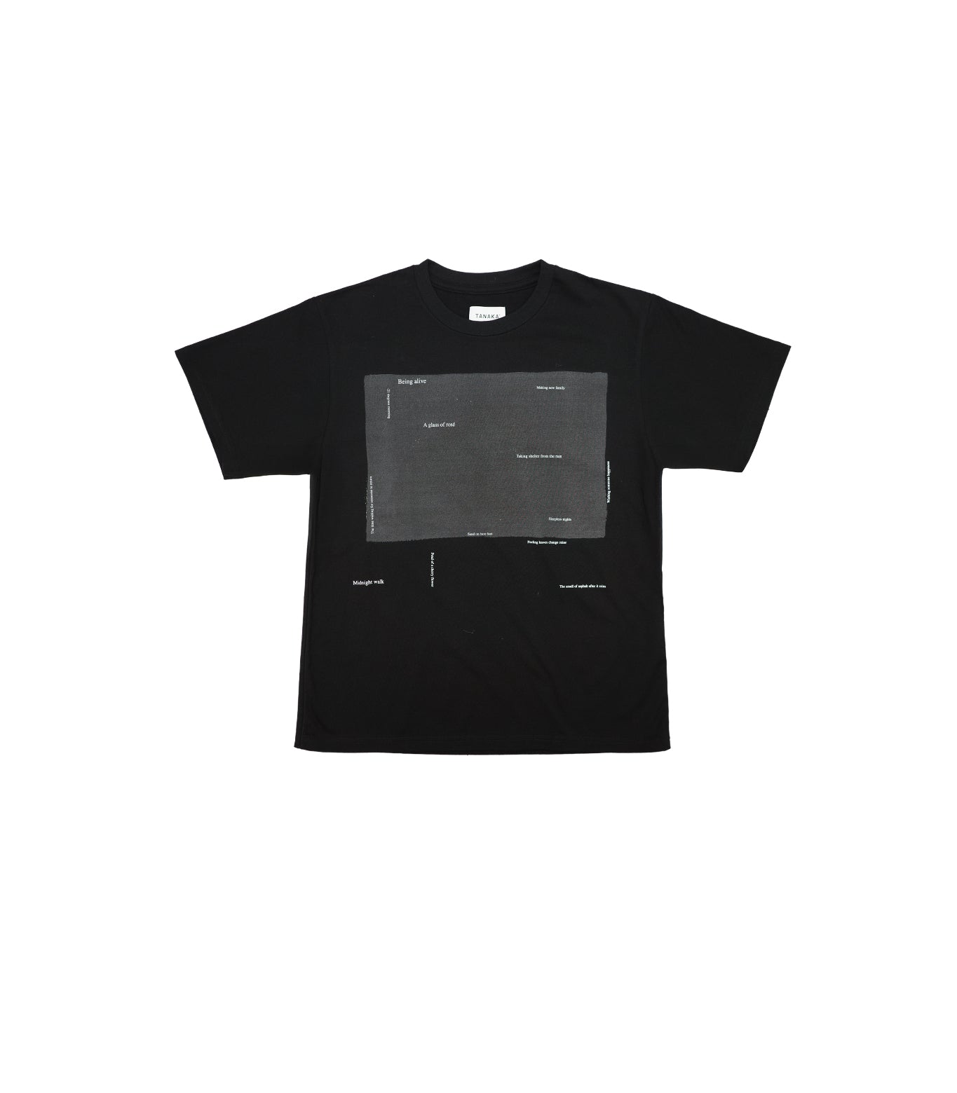 THE TEE - BLACK (PRINT) - TANAKA
