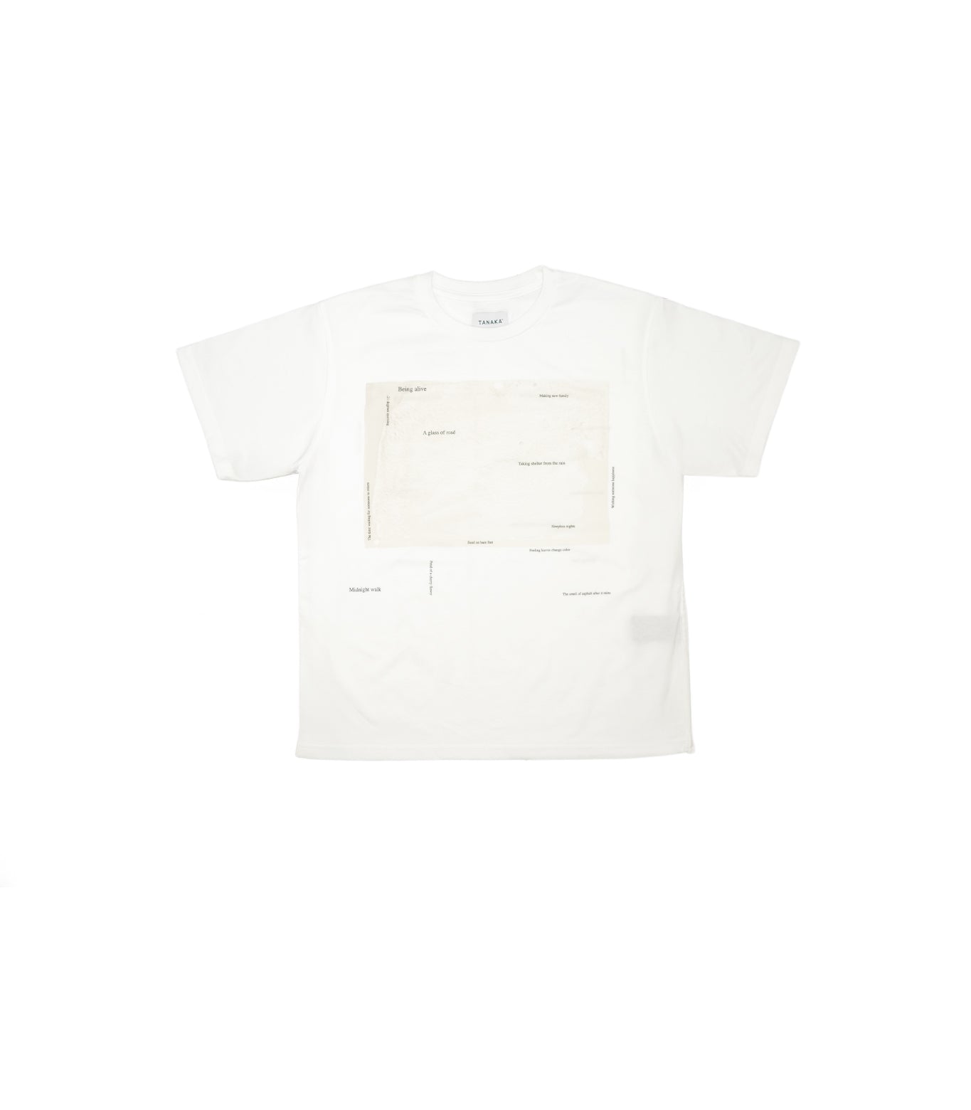 THE TEE - WHITE (PRINT) - TANAKA