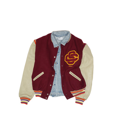 DENIM JACKET × VARSITY JACKET - ONE OFF
