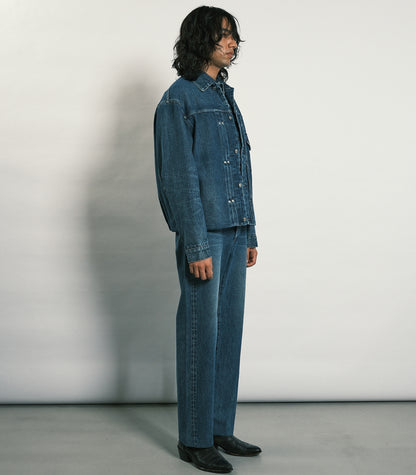 STRAIGHT JEAN TROUSERS - VINTAGE BLUE - TANAKA
