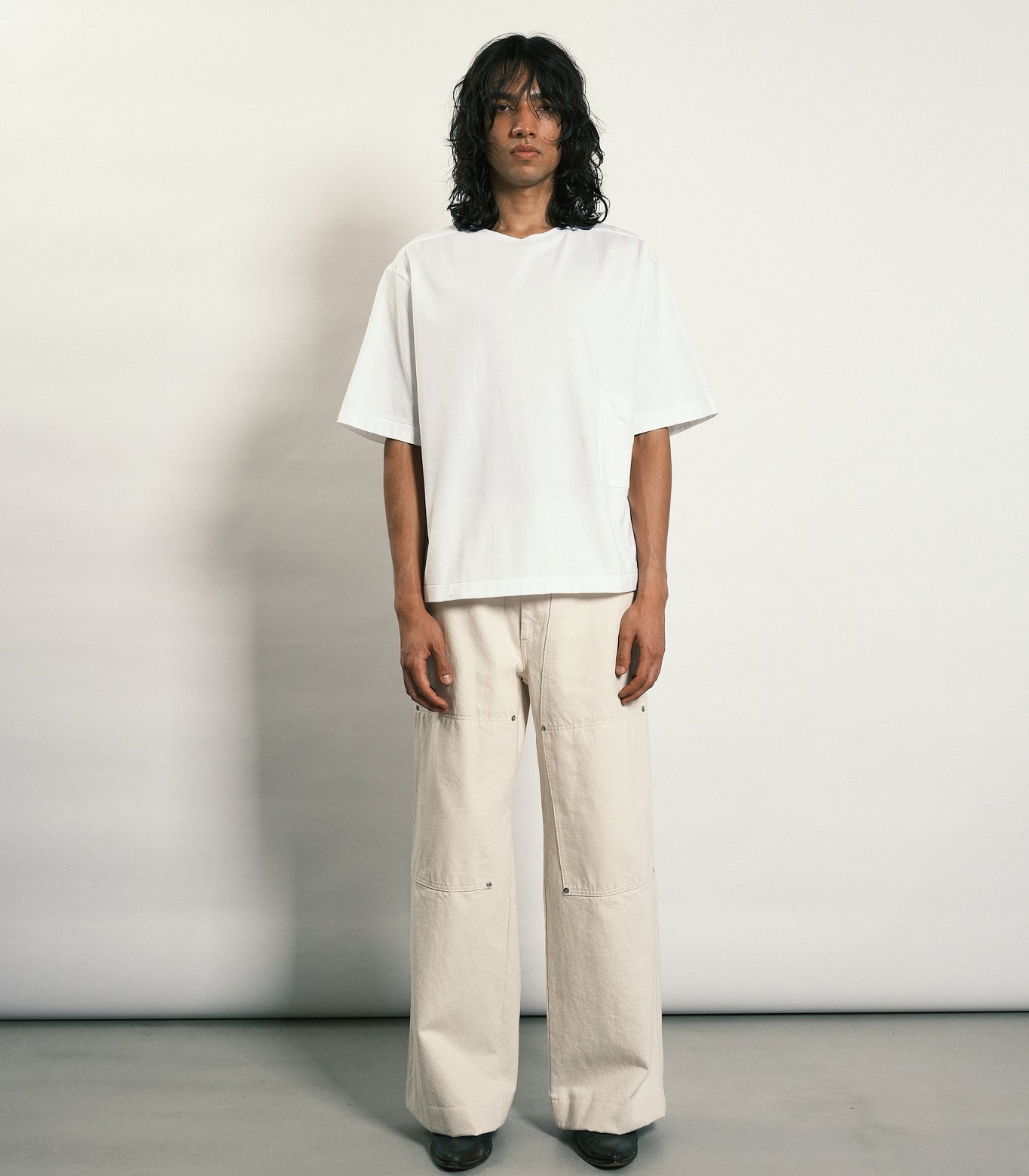 WORK JEAN TROUSERS - WHITE