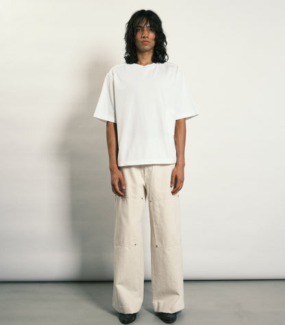 WORK JEAN TROUSERS - WHITE - TANAKA