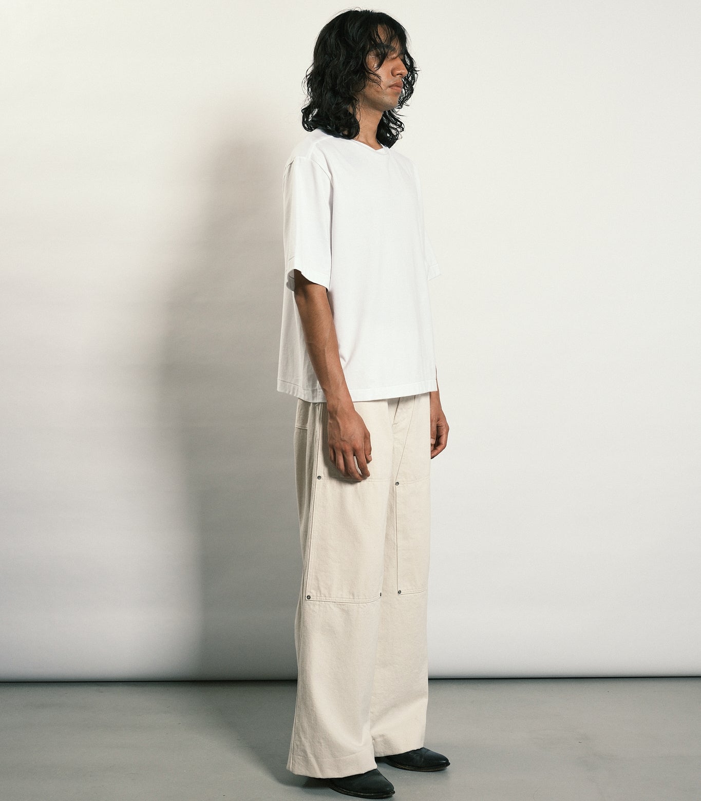 WORK JEAN TROUSERS - WHITE