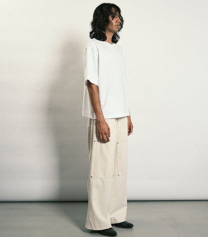 WORK JEAN TROUSERS - WHITE - TANAKA