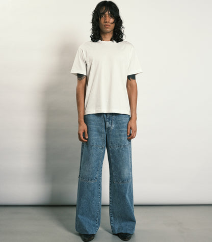 WORK JEAN TROUSERS - ASH BLEACH - TANAKA