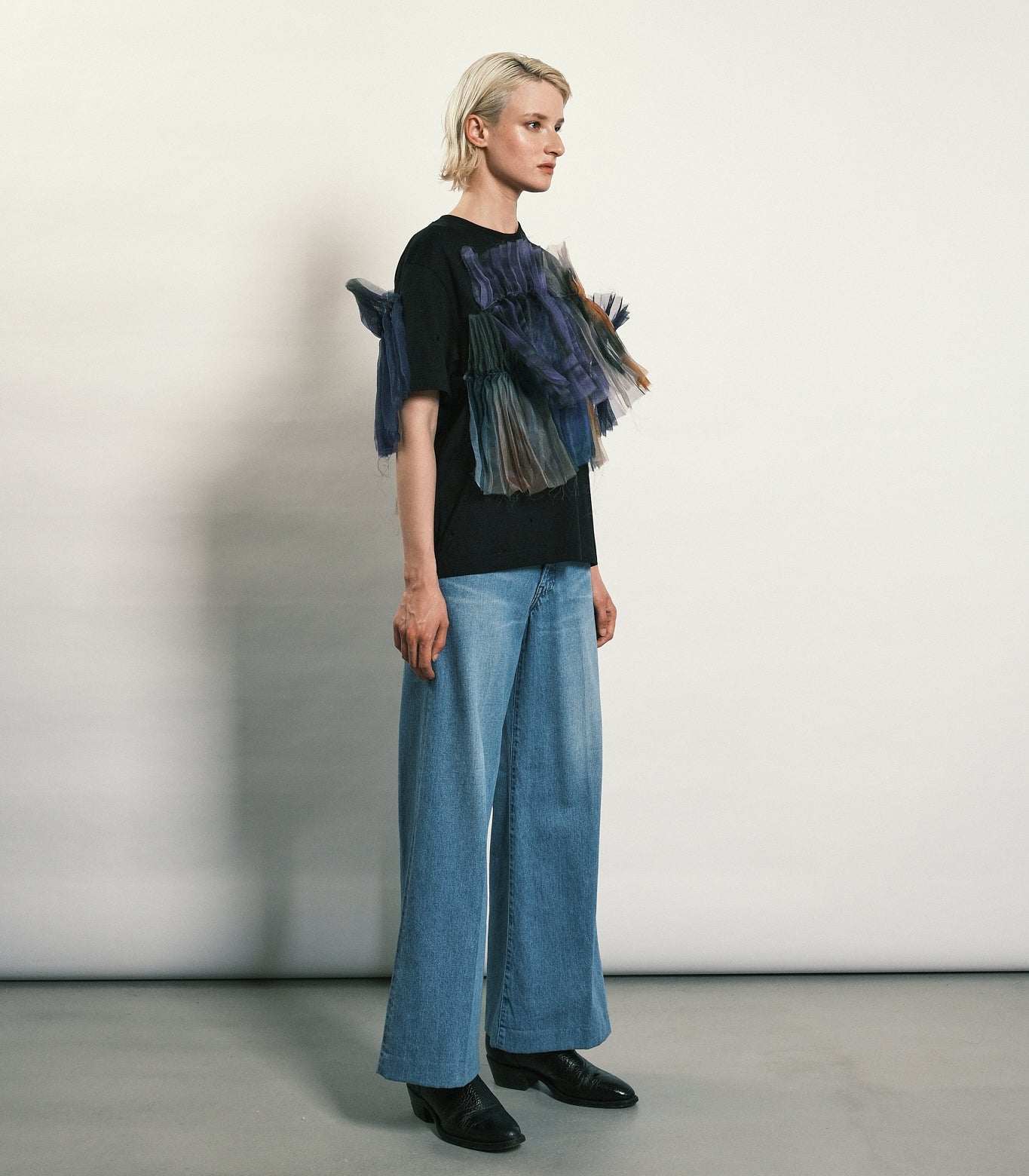 WIDE JEAN TROUSERS - ASH BLEACH