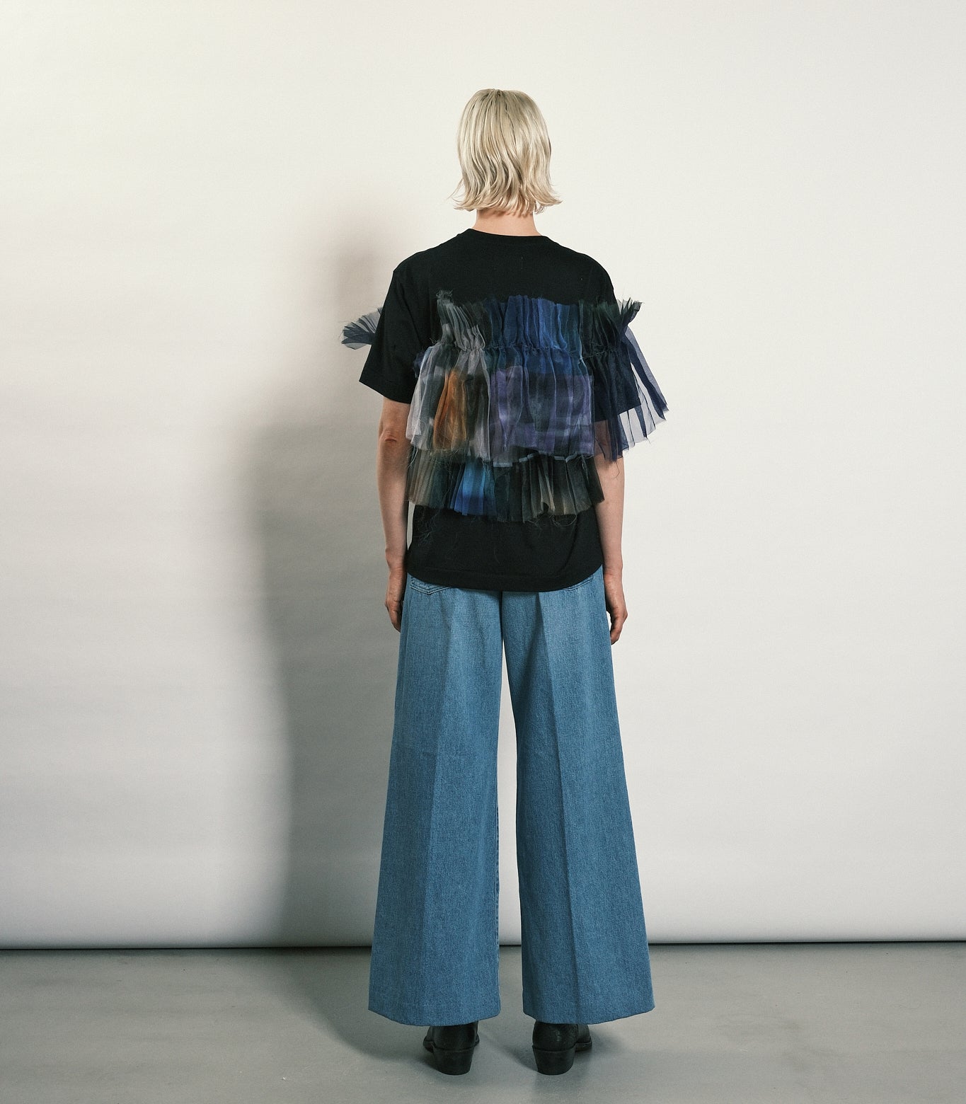 WIDE JEAN TROUSERS - ASH BLEACH