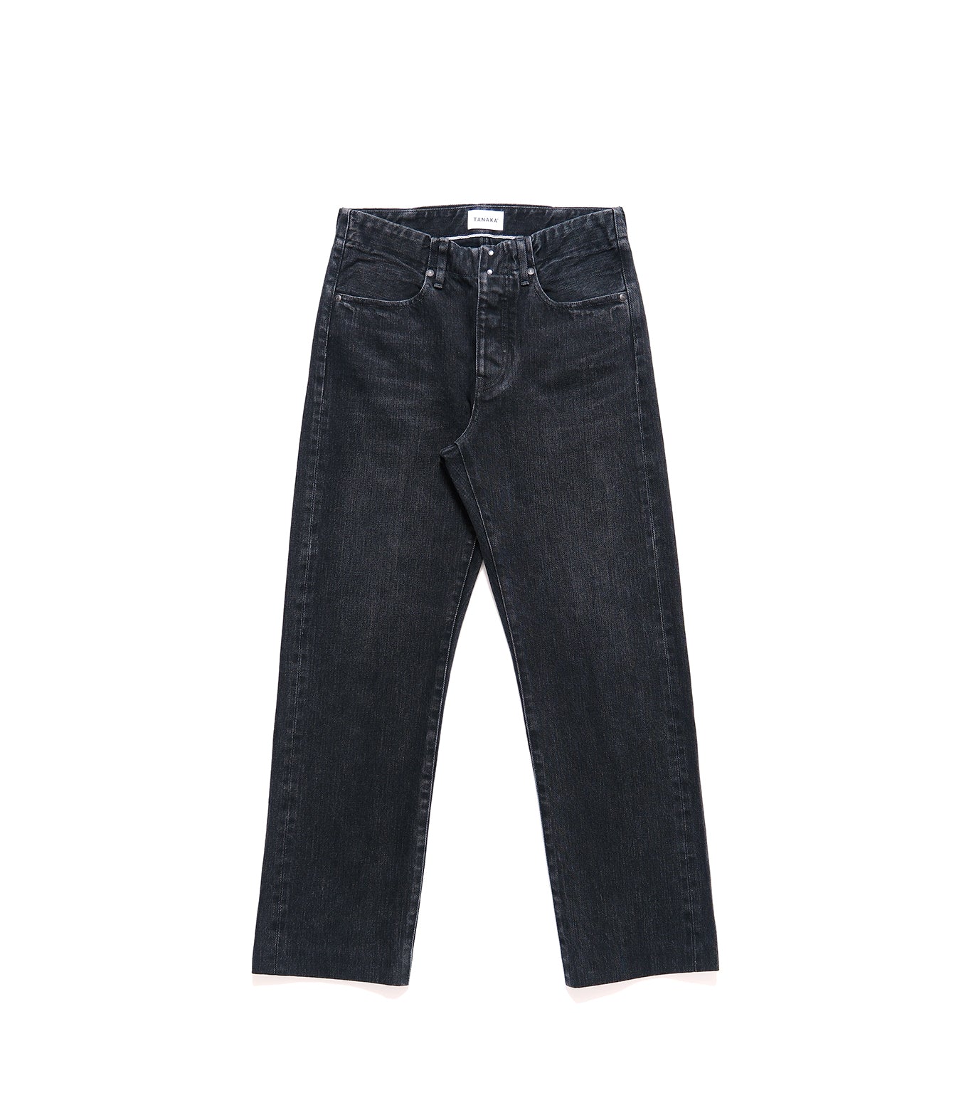 STRAIGHT JEAN TROUSERS - BLACK