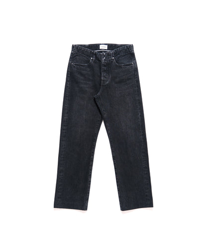 STRAIGHT JEAN TROUSERS - BLACK - TANAKA
