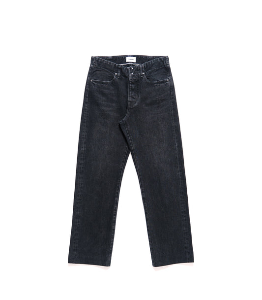 STRAIGHT JEAN TROUSERS - BLACK