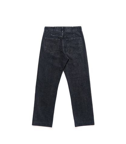 STRAIGHT JEAN TROUSERS - BLACK - TANAKA