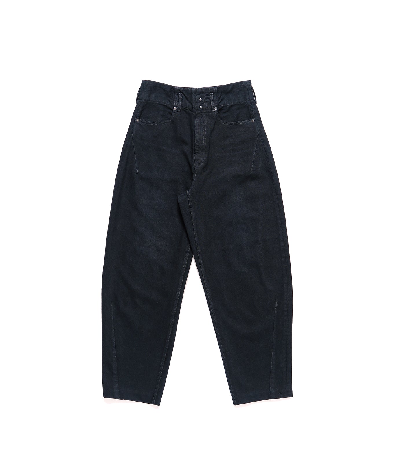 TAPERED JEAN TROUSERS - OVERDYE BLACK