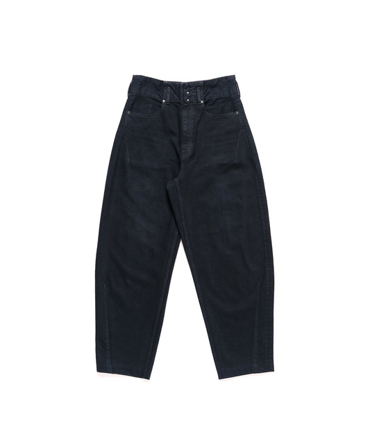 TAPERED JEAN TROUSERS - OVERDYE BLACK