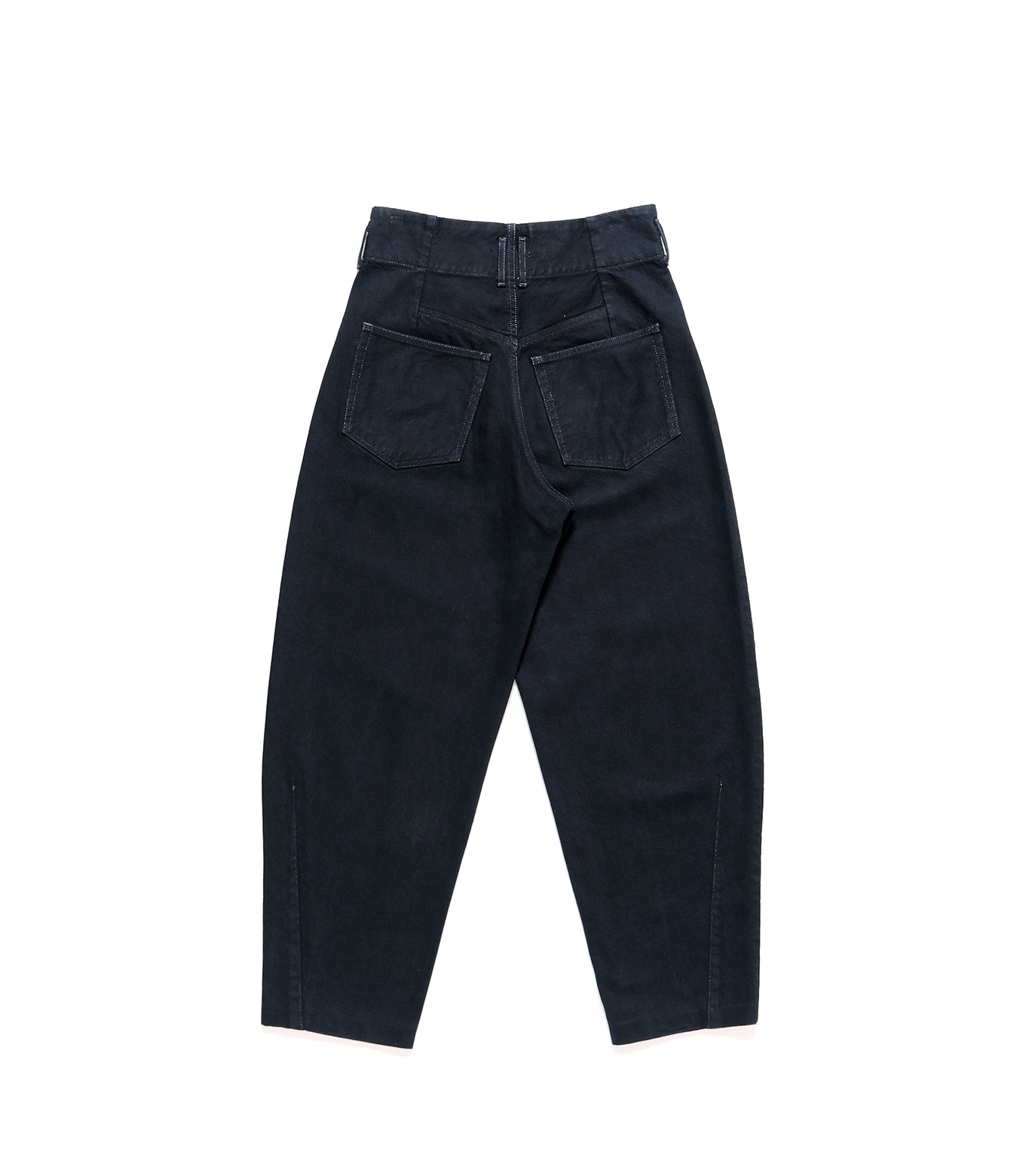 TAPERED JEAN TROUSERS - OVERDYE BLACK