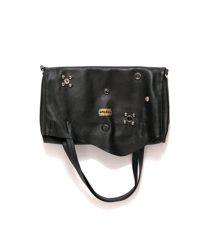 THE BAG M(STUDS) - BLACK - TANAKA