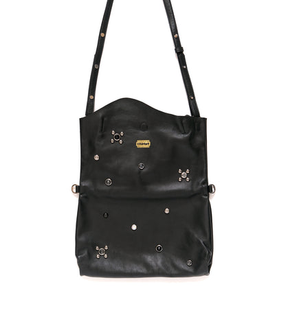 THE BAG M(STUDS) - BLACK - TANAKA