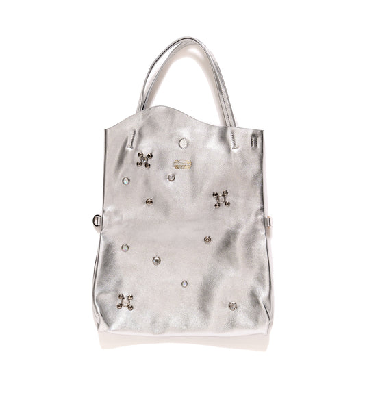 THE BAG M(STUDS) - SILVER