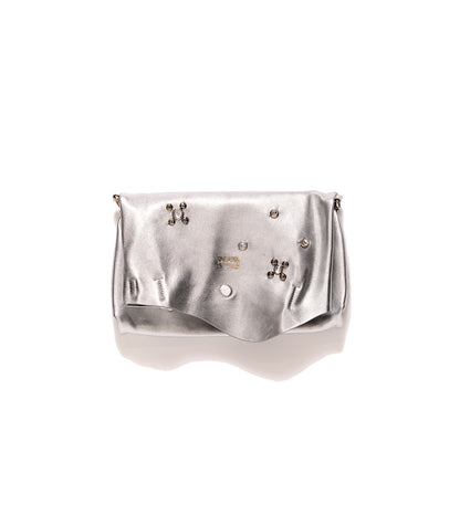 THE BAG M(STUDS) - SILVER - TANAKA
