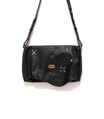 THE BAG M(STUDS) - BLACK - TANAKA