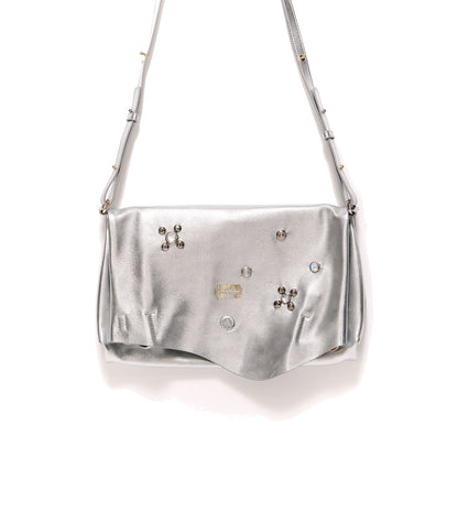 THE BAG M(STUDS) - SILVER - TANAKA