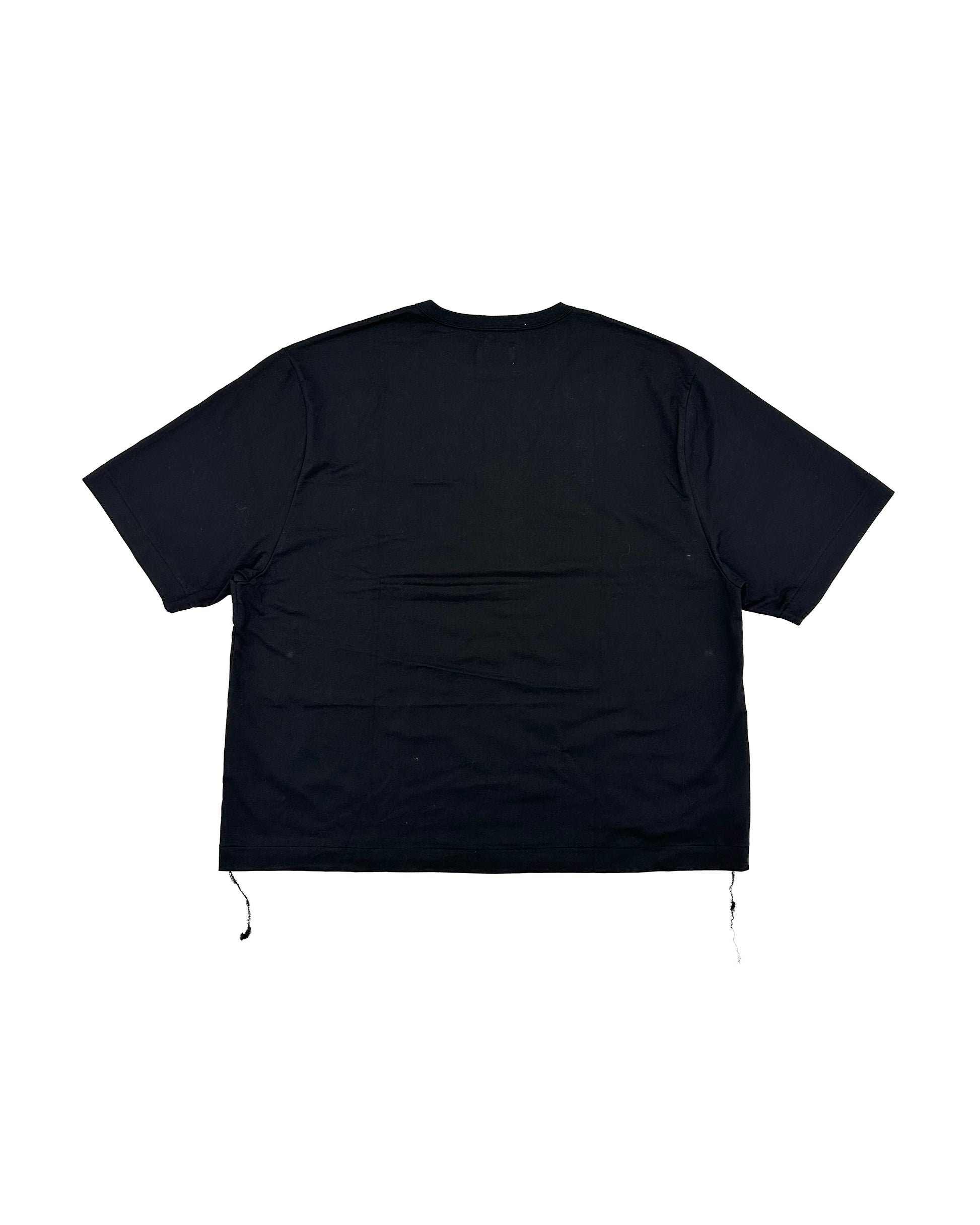【 Coming Soon 】BOXY TEE - BLACK (EMBROIDERY) - TANAKA